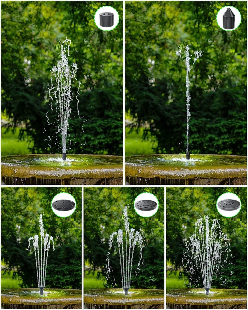 Biling Solar Water Fountain for Bird Bath, 3.5W Solar Water Pump Outdoor with 10ft Cable, 4ft Tubing, Solar Pond Pump for BirdBath, Garden Small Ponds (Need Direct Sunlight) - Image 4